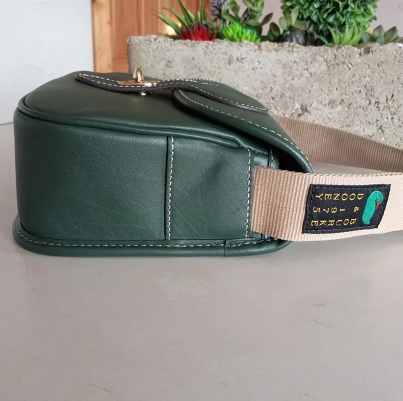Dooney & Bourke Saddle Bag 20 Italian Leather In Sage - Picture 7 of 16